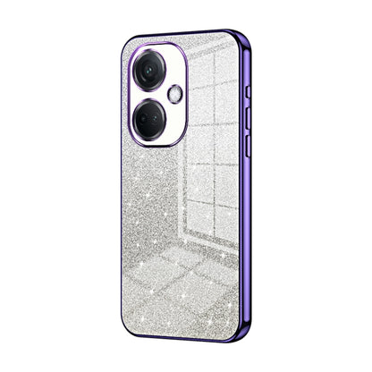 For OPPO K11 Gradient Glitter Powder Electroplated Phone Case(Purple) - OPPO Cases by PMC Jewellery | Online Shopping South Africa | PMC Jewellery | Buy Now Pay Later Mobicred