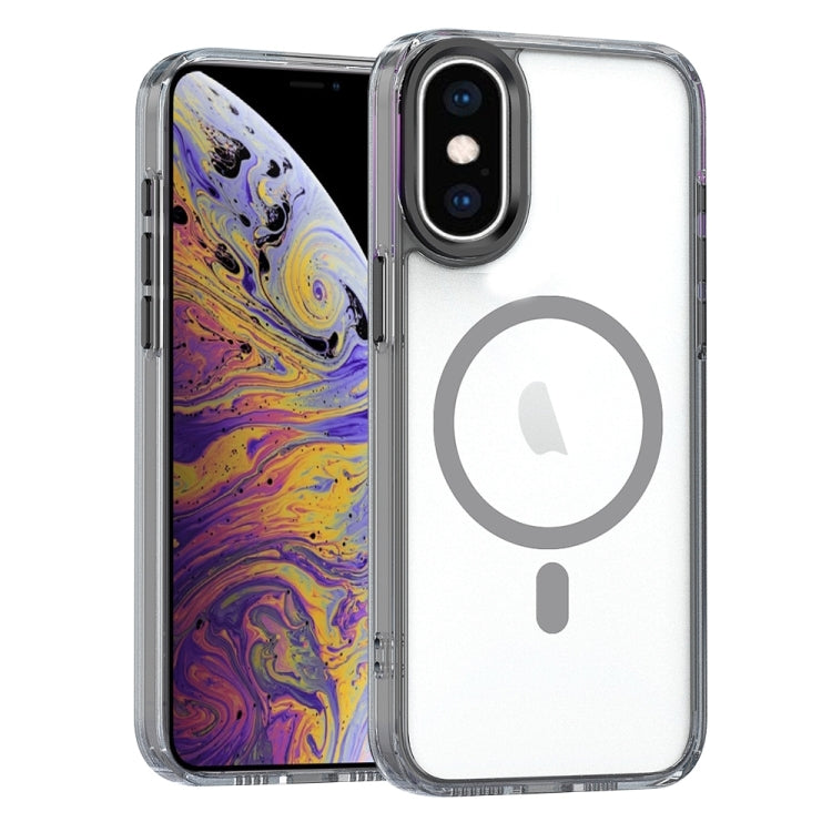 For iPhone XS Max MagSafe Magnetic Clear Phone Case(Black) - free shipping - PMC TechLife - Order now!