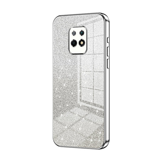 For Xiaomi Redmi 10X 5G Gradient Glitter Powder Electroplated Phone Case(Silver) - Xiaomi Cases by PMC Jewellery | Online Shopping South Africa | PMC Jewellery | Buy Now Pay Later Mobicred