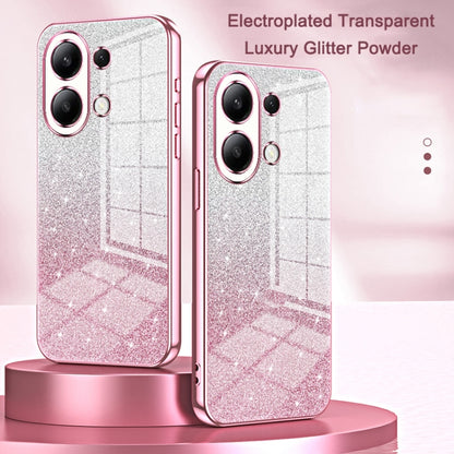 For Xiaomi Redmi K60 / K60 Pro Gradient Glitter Powder Electroplated Phone Case(Pink) - Xiaomi Cases by PMC Jewellery | Online Shopping South Africa | PMC Jewellery | Buy Now Pay Later Mobicred