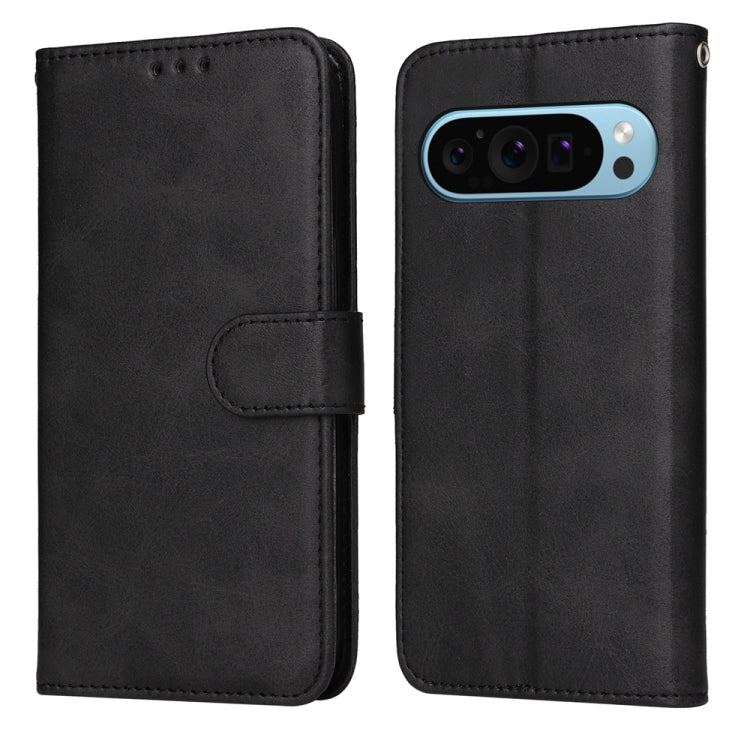 For Google Pixel 9 Classic Calf Texture Flip Leather Phone Case(Black) - Google Cases by PMC Jewellery | Online Shopping South Africa | PMC Jewellery | Buy Now Pay Later Mobicred