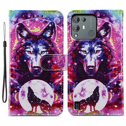 For Blackview A55 Pro Painted Pattern Horizontal Flip Leather Phone Case(Wolf Totem) - More Brand by PMC Jewellery | Online Shopping South Africa | PMC Jewellery | Buy Now Pay Later Mobicred