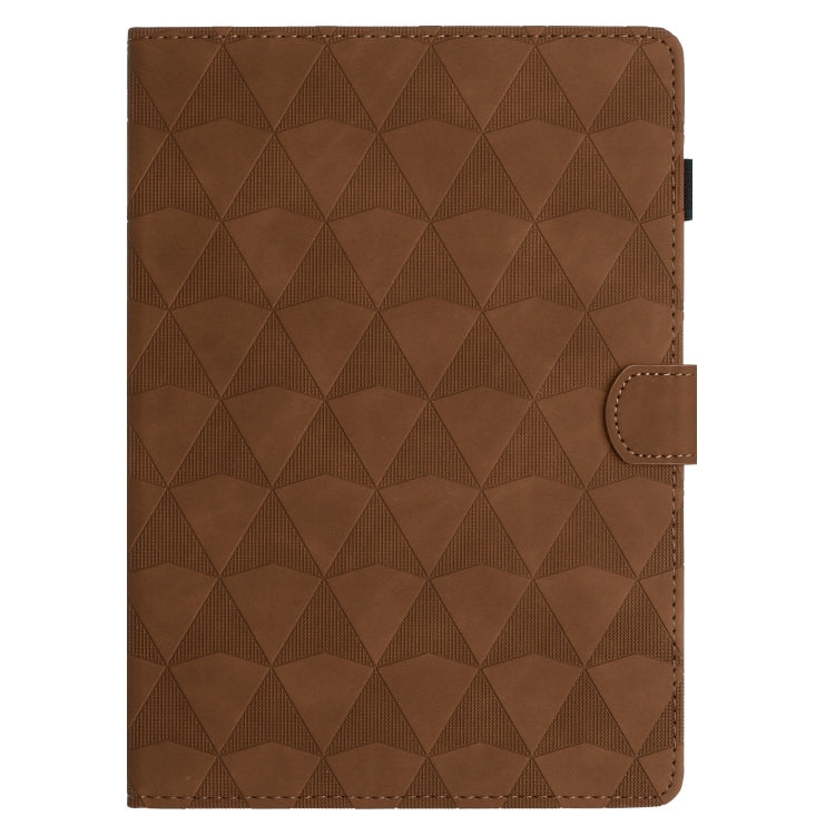 For iPad Pro 11 2024 Diamond Texture Embossed Leather Smart Tablet Case(Brown) - iPad Pro 11 2024 Cases by PMC Jewellery | Online Shopping South Africa | PMC Jewellery | Buy Now Pay Later Mobicred