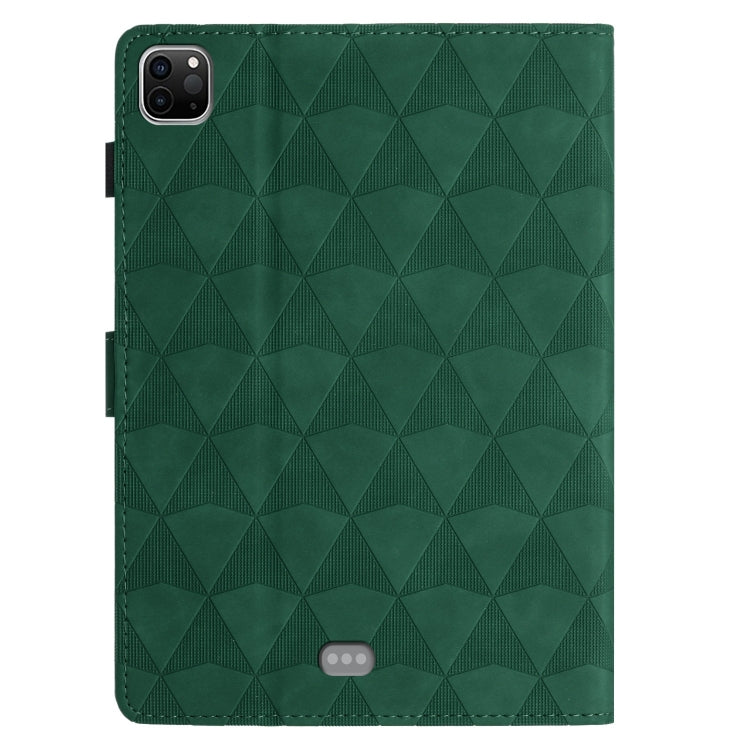 For iPad Pro 11 2024 Diamond Texture Embossed Leather Smart Tablet Case(Green) - iPad Pro 11 2024 Cases by PMC Jewellery | Online Shopping South Africa | PMC Jewellery | Buy Now Pay Later Mobicred