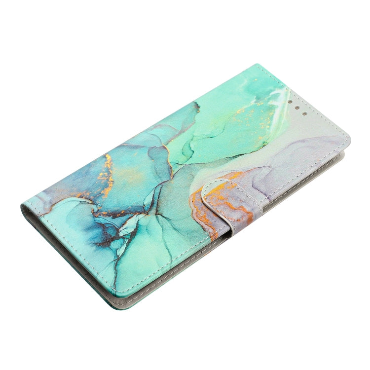 For Blackview A53 Pro Colored Drawing Leather Phone Case(Green Marble) - More Brand by PMC TechLife | Online Shopping South Africa | PMC TechLife | Buy Now Pay Later Mobicred