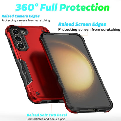 For Samsung Galaxy S24+ 5G Non-slip Shockproof Armor Phone Case(Red) - Galaxy S24+ 5G Cases by PMC Jewellery | Online Shopping South Africa | PMC Jewellery