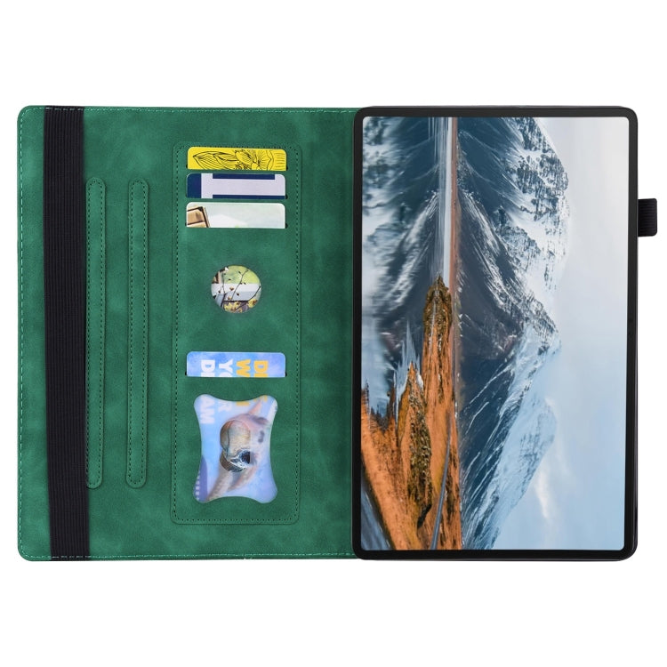 For Honor Pad X8a Splicing Shockproof Leather Tablet Case(Green) - Honor by PMC TechLife | Online Shopping South Africa | PMC TechLife | Buy Now Pay Later Mobicred