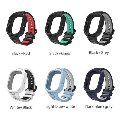 For Honor Watch 4 Two Color Integrated TPU Watch Band(Dark Blue Grey) - Watch Bands by PMC Jewellery | Online Shopping South Africa | PMC Jewellery