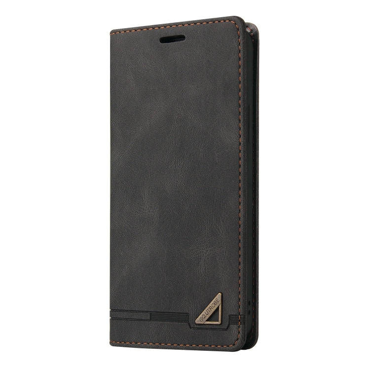 For OPPO A78 4G Skin Feel Anti-theft Brush Horizontal Flip Leather Case with Holder(Black) - OPPO Cases by PMC Jewellery | Online Shopping South Africa | PMC Jewellery