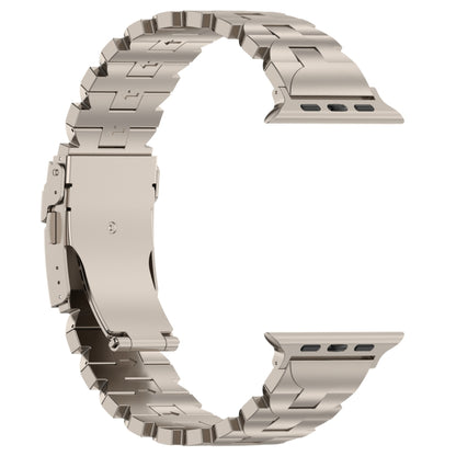 For Apple Watch Series 7 41mm Butterfly Type Titanium Steel Watch Band(Titanium) - Watch Bands by PMC Jewellery | Online Shopping South Africa | PMC Jewellery