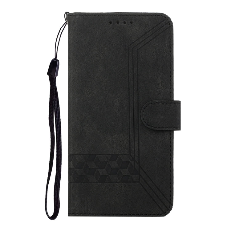 For Google Pixel 9 Pro Cubic Skin Feel Flip Leather Phone Case(Black) - Google Cases by PMC Jewellery | Online Shopping South Africa | PMC Jewellery | Buy Now Pay Later Mobicred