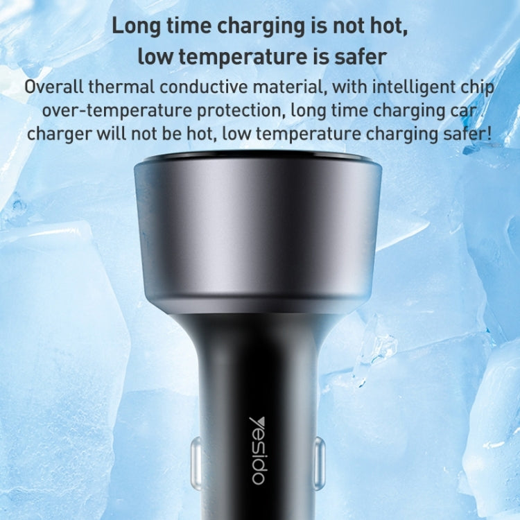 Yesido Y59 200W Car Phone Charger(Black) - free shipping - PMC TechLife - Order now!