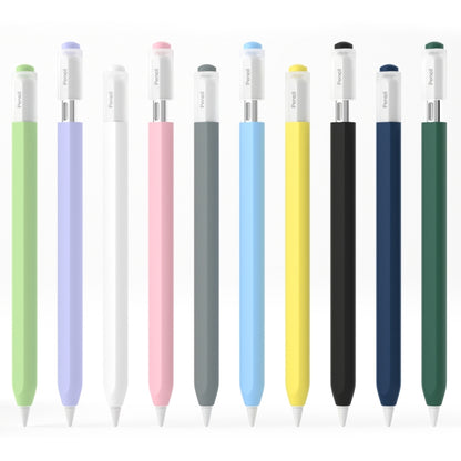 For Apple Pencil (USB-C) Transparent Jelly Stylus Protective Cover(Matcha Green) - Pencil Accessories by PMC Jewellery | Online Shopping South Africa | PMC Jewellery | Buy Now Pay Later Mobicred