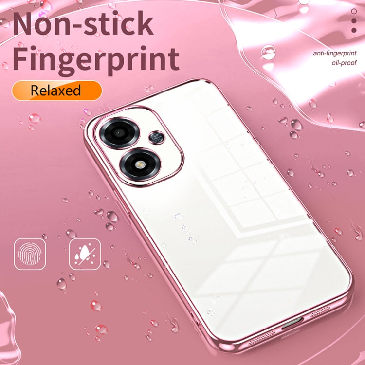 For OPPO A2m Transparent Plating Fine Hole Phone Case(Gold) - free shipping - PMC TechLife - Order now!