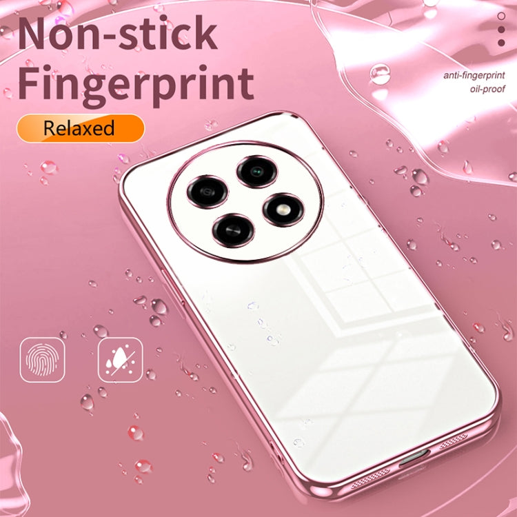 For OPPO A2 Pro Transparent Plating Fine Hole Phone Case(Silver) - A2 Pro Cases by PMC Jewellery | Online Shopping South Africa | PMC Jewellery | Buy Now Pay Later Mobicred