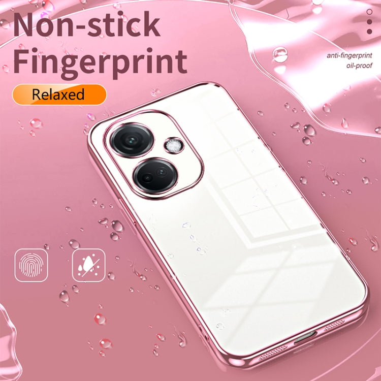 For OPPO K11 Transparent Plating Fine Hole Phone Case(Transparent) - OPPO Cases by PMC Jewellery | Online Shopping South Africa | PMC Jewellery | Buy Now Pay Later Mobicred