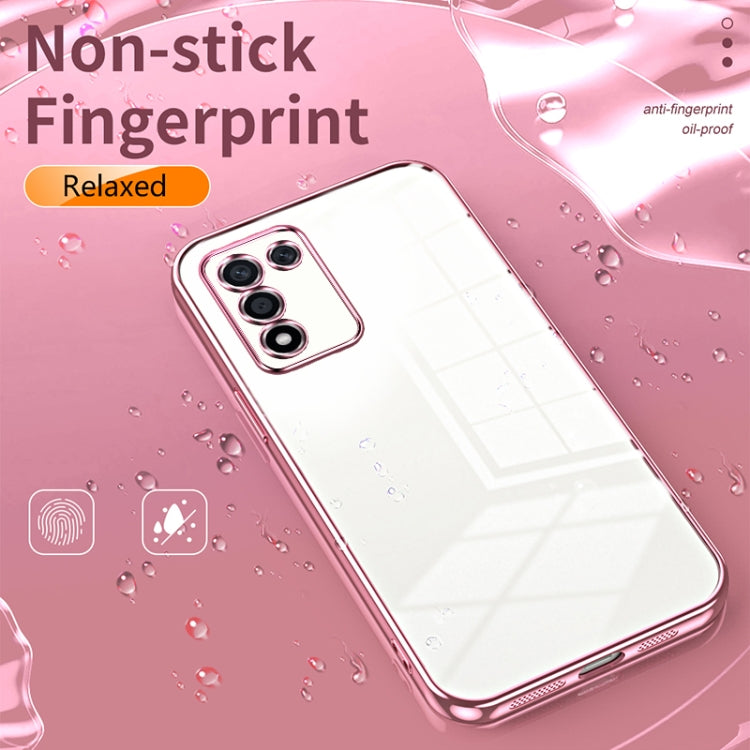 For OPPO K9s / K10 Energy Transparent Plating Fine Hole Phone Case(Silver) - OPPO Cases by PMC Jewellery | Online Shopping South Africa | PMC Jewellery | Buy Now Pay Later Mobicred