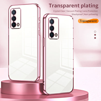 For OPPO K9 Transparent Plating Fine Hole Phone Case(Green) - OPPO Cases by PMC Jewellery | Online Shopping South Africa | PMC Jewellery | Buy Now Pay Later Mobicred