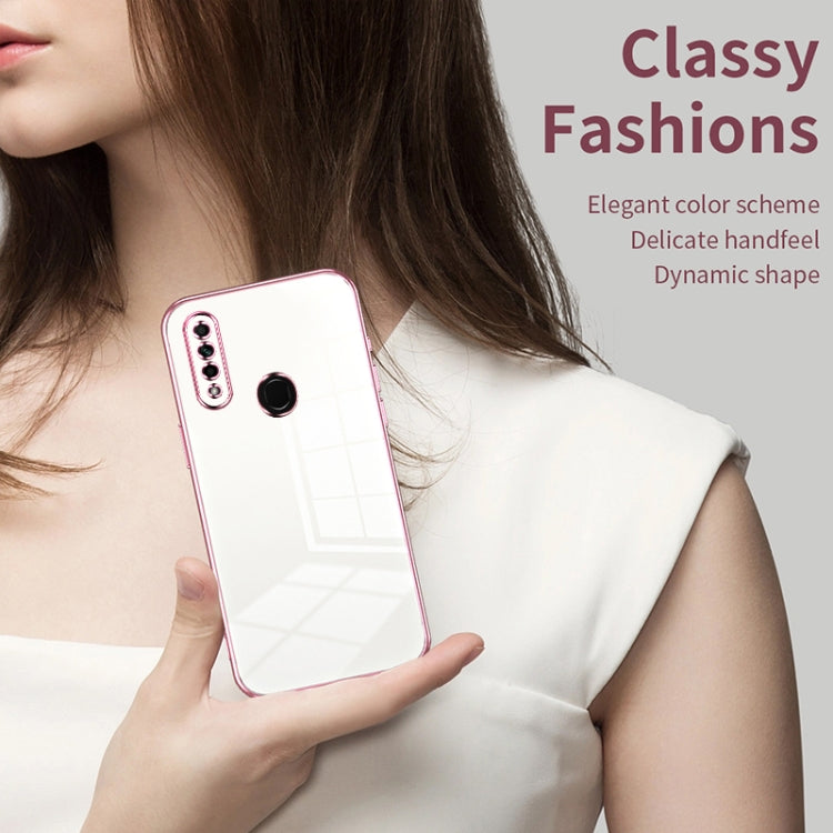 For OPPO A8 / A31 2020 Transparent Plating Fine Hole Phone Case(Gold) - OPPO Cases by PMC TechLife | Online Shopping South Africa | PMC TechLife | Buy Now Pay Later Mobicred