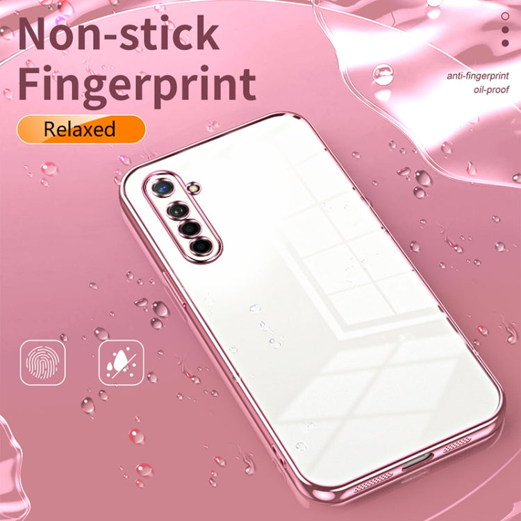 For OPPO K5 / Realme XT/XT 730G Transparent Plating Fine Hole Phone Case(Black) - free shipping - PMC TechLife - Order now!