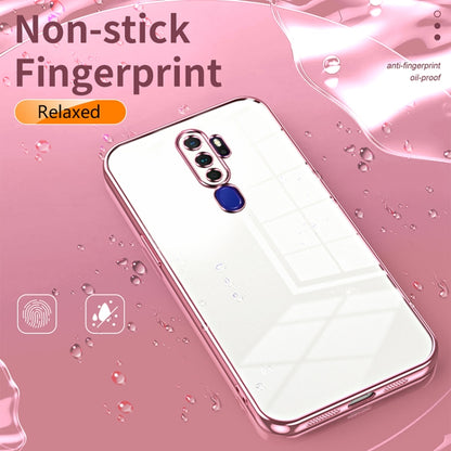 For OPPO A11x / A9 2020 Transparent Plating Fine Hole Phone Case(Purple) - OPPO Cases by PMC Jewellery | Online Shopping South Africa | PMC Jewellery | Buy Now Pay Later Mobicred