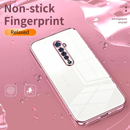 For OPPO Reno2 Transparent Plating Fine Hole Phone Case(Black) - OPPO Cases by PMC Jewellery | Online Shopping South Africa | PMC Jewellery | Buy Now Pay Later Mobicred