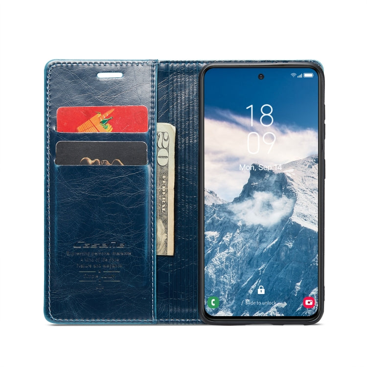 For Samsung Galaxy S24+ 5G CaseMe 003 Crazy Horse Texture Flip Leather Phone Case(Blue Green) - Galaxy S24+ 5G Cases by CaseMe | Online Shopping South Africa | PMC Jewellery | Buy Now Pay Later Mobicred