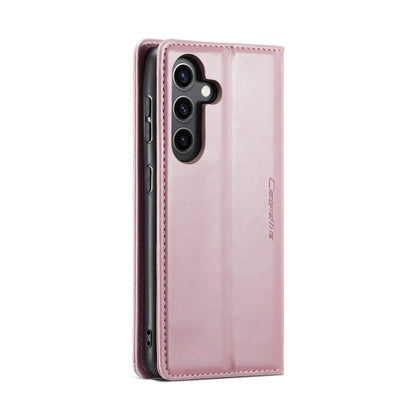 For Samsung Galaxy S24 5G CaseMe 003 Crazy Horse Texture Flip Leather Phone Case(Pink) - Galaxy S24 5G Cases by CaseMe | Online Shopping South Africa | PMC Jewellery | Buy Now Pay Later Mobicred