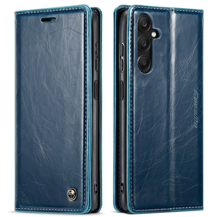 For Samsung Galaxy A25 CaseMe 003 Crazy Horse Texture Flip Leather Phone Case(Blue Green) - Galaxy Phone Cases by CaseMe | Online Shopping South Africa | PMC Jewellery | Buy Now Pay Later Mobicred