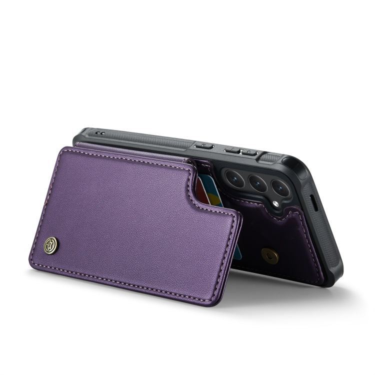 For Samsung Galaxy S24 5G CaseMe C22 PC+TPU Business Style RFID Anti-theft Leather Phone Case(Purple) - Galaxy S24 5G Cases by CaseMe | Online Shopping South Africa | PMC Jewellery | Buy Now Pay Later Mobicred