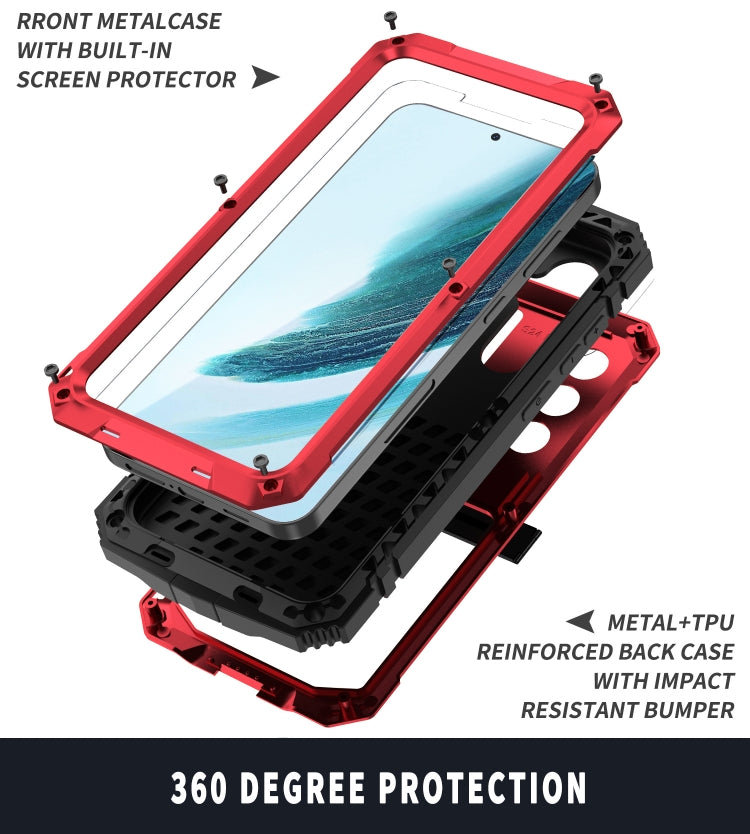 For Samsung Galaxy S24+ 5G R-JUST Life Waterproof Dustproof Shockproof Phone Case(Red) - Galaxy S24+ 5G Cases by R-JUST | Online Shopping South Africa | PMC TechLife | Buy Now Pay Later Mobicred