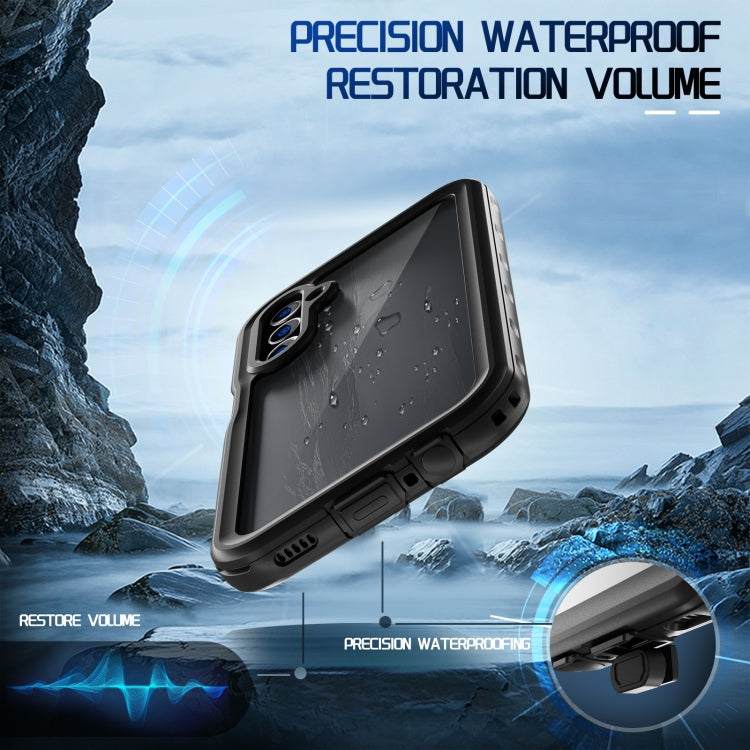 For Samsung Galaxy A15 5G RedPepper 360 Full Body Rugged IP68 Waterproof Phone Case(Black) - free shipping - PMC TechLife - Order now!