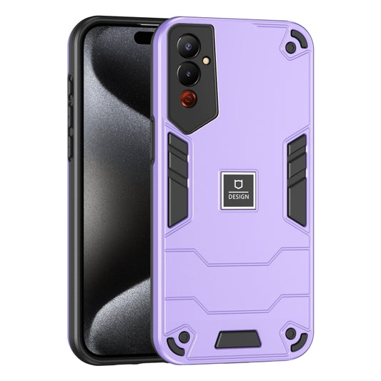 For Tecno Pova 4 2 in 1 Shockproof Phone Case(Purple) - Tecno Cases by PMC Jewellery | Online Shopping South Africa | PMC Jewellery | Buy Now Pay Later Mobicred