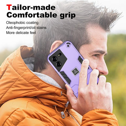 For Tecno Pova 5 2 in 1 Shockproof Phone Case(Purple) - Tecno Cases by PMC Jewellery | Online Shopping South Africa | PMC Jewellery | Buy Now Pay Later Mobicred