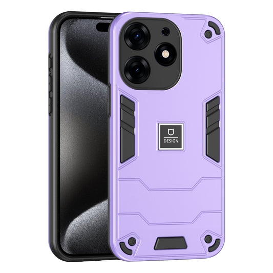 For Tecno Spark 10 Pro 2 in 1 Shockproof Phone Case(Purple) - Tecno Cases by PMC Jewellery | Online Shopping South Africa | PMC Jewellery | Buy Now Pay Later Mobicred