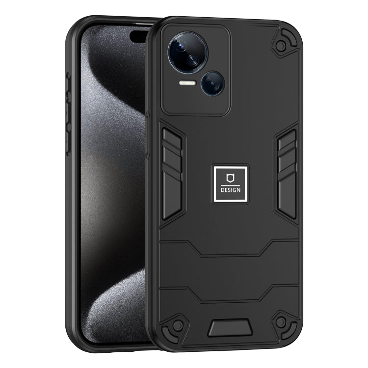 For Tecno Spark 10 5G 2 in 1 Shockproof Phone Case(Black) - free shipping - PMC TechLife - Order now!