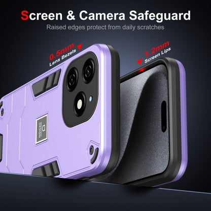 For Tecno Spark 20 2 in 1 Shockproof Phone Case(Purple) - Tecno Cases by PMC Jewellery | Online Shopping South Africa | PMC Jewellery | Buy Now Pay Later Mobicred