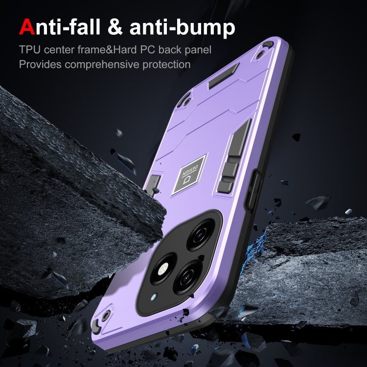 For Tecno Spark 20 2 in 1 Shockproof Phone Case(Purple) - Tecno Cases by PMC Jewellery | Online Shopping South Africa | PMC Jewellery | Buy Now Pay Later Mobicred