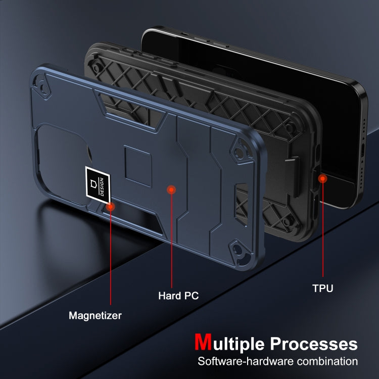 For Tecno Spark 20 Pro+ 2 in 1 Shockproof Phone Case(Blue) - Tecno Cases by PMC TechLife | Online Shopping South Africa | PMC TechLife | Buy Now Pay Later Mobicred