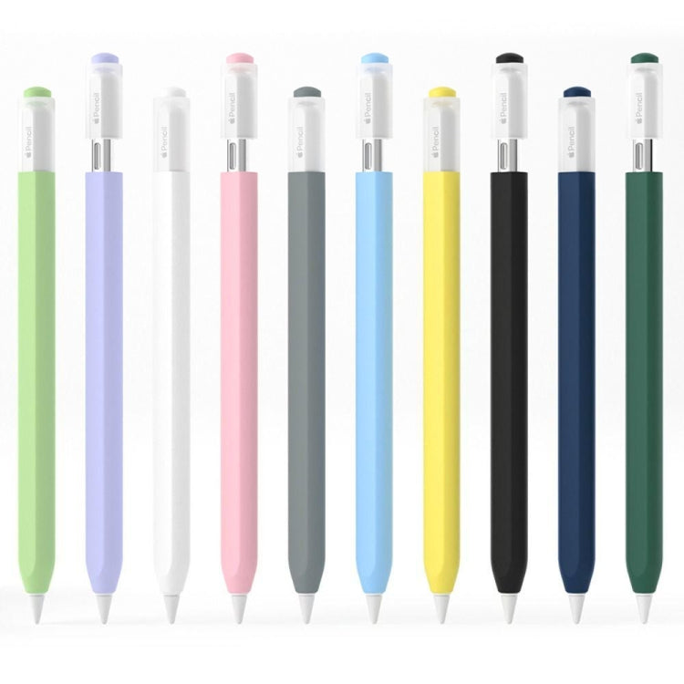 For Apple Pencil (USB-C) Jelly Silicone Stylus Pen Protective Cover(White) - Pencil Accessories by PMC Jewellery | Online Shopping South Africa | PMC Jewellery | Buy Now Pay Later Mobicred