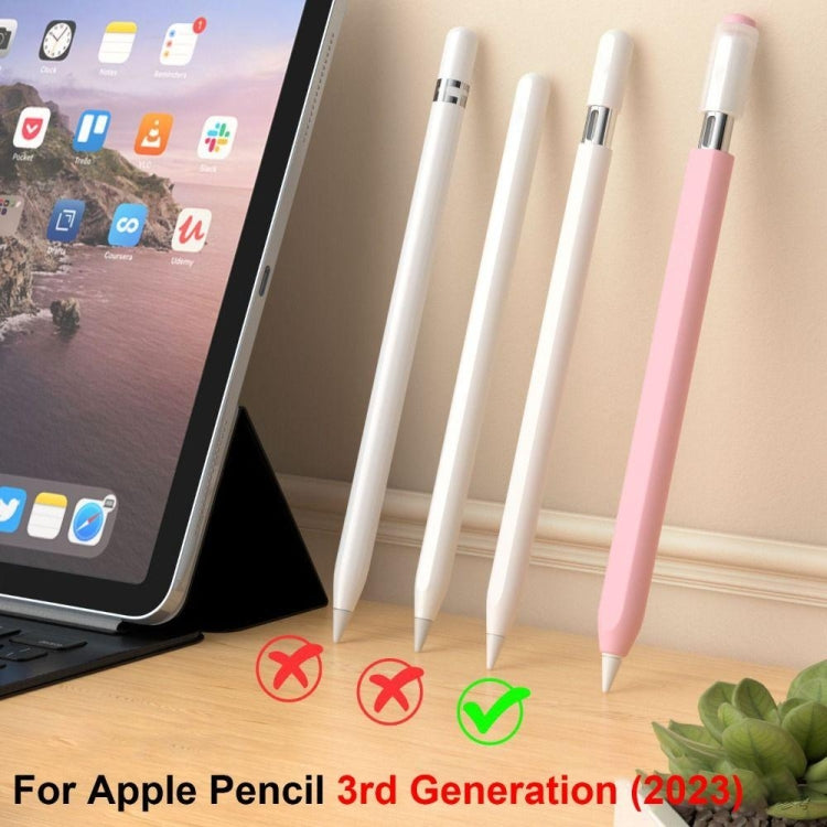 For Apple Pencil (USB-C) Jelly Silicone Stylus Pen Protective Cover(White) - Pencil Accessories by PMC Jewellery | Online Shopping South Africa | PMC Jewellery | Buy Now Pay Later Mobicred