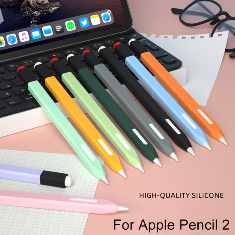 For Apple Pencil 2 Retro Pencil Style Stylus Pen Protective Case(Matcha Green) - Pencil Accessories by PMC Jewellery | Online Shopping South Africa | PMC Jewellery | Buy Now Pay Later Mobicred