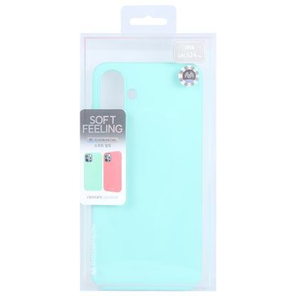 For Samsung Galaxy S24 5G GOOSPERY SOFT FEELING Liquid TPU Soft Phone Case(Mint Green) - Galaxy S24 5G Cases by GOOSPERY | Online Shopping South Africa | PMC Jewellery | Buy Now Pay Later Mobicred