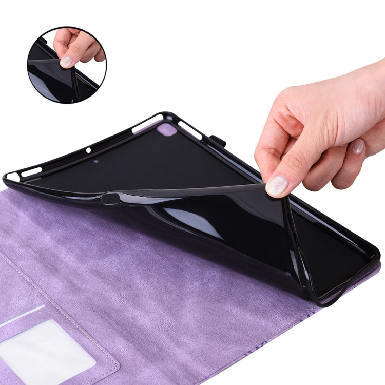 For iPad Pro 11 2024 Big Butterfly Embossed Leather Tablet Case(Purple) - iPad Pro 11 2024 Cases by PMC TechLife | Online Shopping South Africa | PMC TechLife | Buy Now Pay Later Mobicred