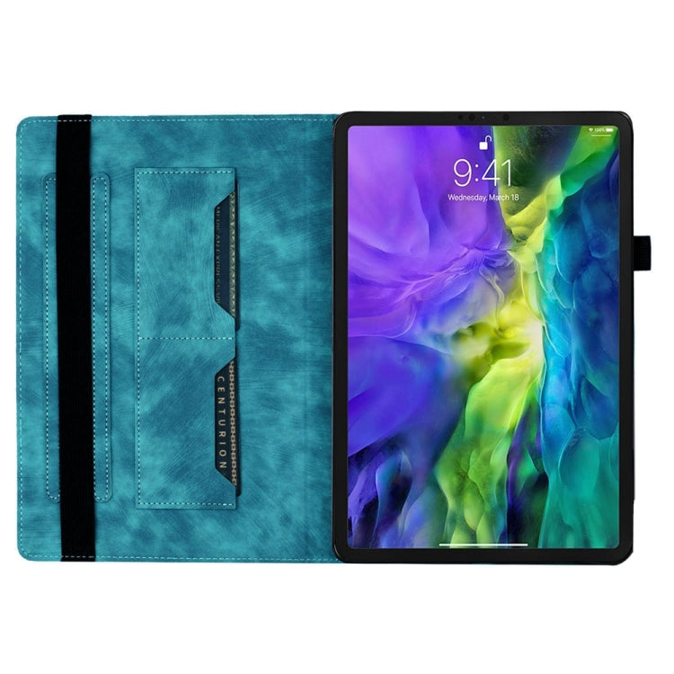 For iPad Pro 12.9 2022 / Air 13 2024 Butterfly Cat Embossing Leather Tablet Case(Sky Blue) - iPad Pro 12.9 (2022/2021) Cases by PMC Jewellery | Online Shopping South Africa | PMC Jewellery | Buy Now Pay Later Mobicred