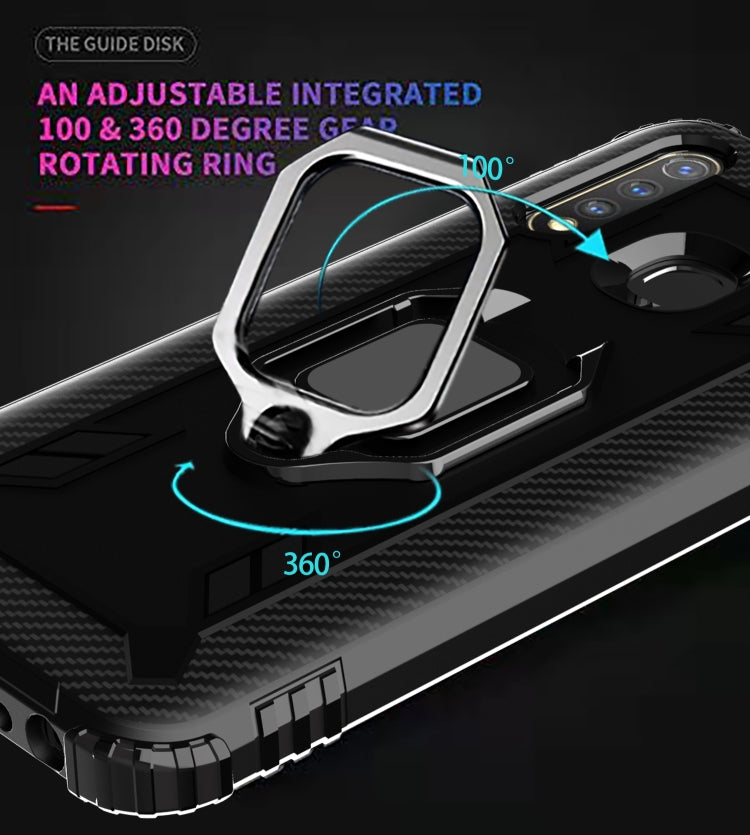 For OPPO A8 & A31 Carbon Fiber Protective Case with 360 Degree Rotating Ring Holder(Black) - OPPO Cases by PMC Jewellery | Online Shopping South Africa | PMC Jewellery | Buy Now Pay Later Mobicred