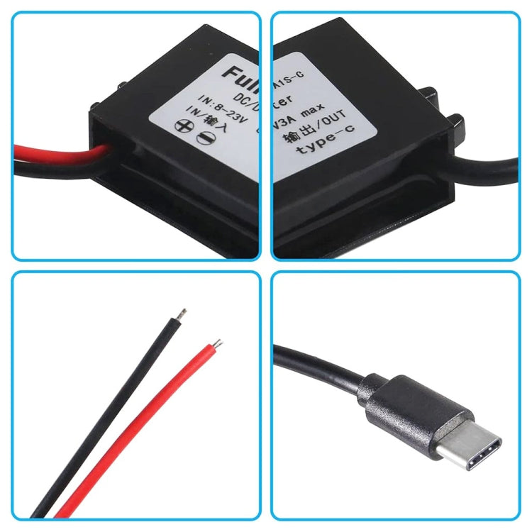 12V to 5V 3A Car Power Converter DC Module Voltage Regulator, Style:Dual USB Female - Car Modification by PMC TechLife | Online Shopping South Africa | PMC TechLife | Buy Now Pay Later Mobicred