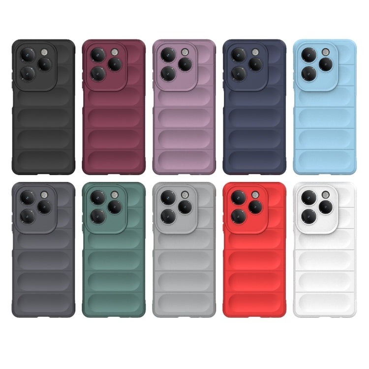 For Infinix Hot 40 Pro / Hot 40 Magic Shield TPU + Flannel Phone Case(Black) - free shipping - PMC TechLife - Order now!