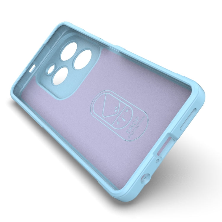For Infinix Hot 40 Pro / Hot 40 Magic Shield TPU + Flannel Phone Case(Grey) - Infinix Cases by PMC TechLife | Online Shopping South Africa | PMC TechLife | Buy Now Pay Later Mobicred