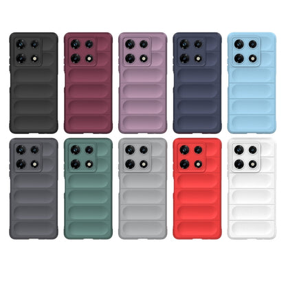 For Infinix Note 30 Pro X6788 Magic Shield TPU + Flannel Phone Case(Grey) - Infinix Cases by PMC Jewellery | Online Shopping South Africa | PMC Jewellery | Buy Now Pay Later Mobicred